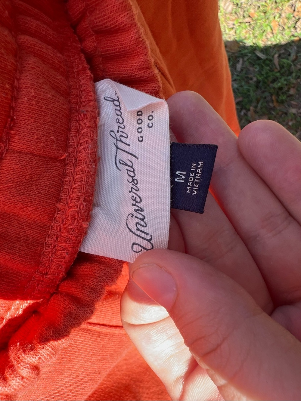 Universal Thread Orange Drawstring Joggers - Picture 2 of 4